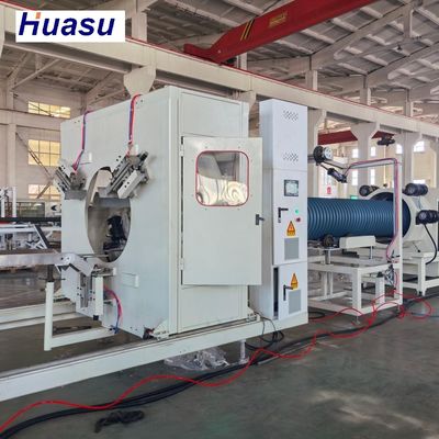 Manufacturing Plant Plastic Machine DWC Pipe Extrusion Line with Online Cutting Procedure and Efficiency