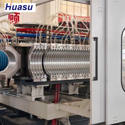 Manufacturing Plant Plastic Machine DWC Pipe Extrusion Line with Online Cutting Procedure and Efficiency