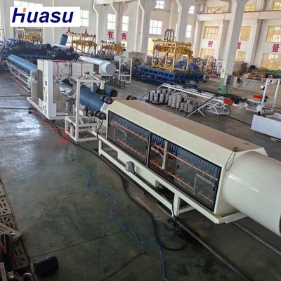 Professional double wall corrugated Pipe Extrusion Line for Drainage Pipe Exturding Machine with ID 200mm 600mm 800mm 1000mm