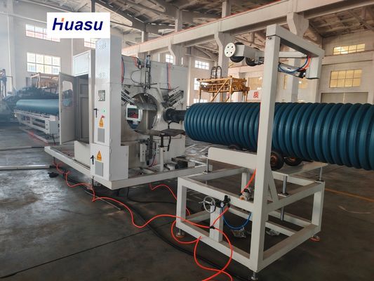 DWC Pipe Extrusion Line with 32-1600mm Cutting Diameter Range, Belling-on-line Expansion Mode, and Siemens PLC Technology