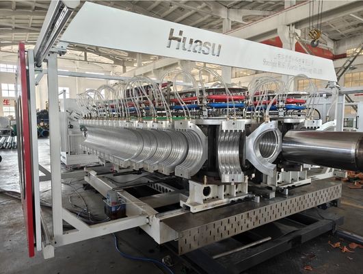 Advanced Twin Screw Extruder Pvc Pipe Extrusion Line For Water Drainage