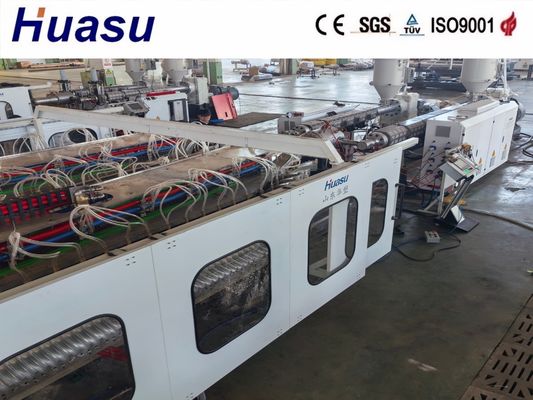 Afstandsbediende extrusielijn voor golfdraadbuizen met een enkele wand met stabiele werkstroom en online bel voor PVC/PE/MPP/PA/HDPE-buizen