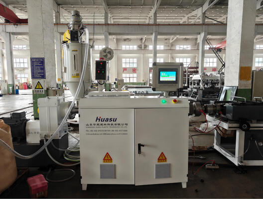 Steel Single Wall Corrugated Pipe Extrusion Line with Schneider Siemens Electric Components, 1 Year Warranty, and Barrel Nitriding Depth 0.4～0.7 mm