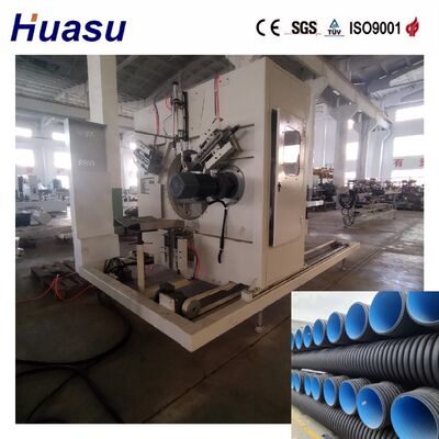 PE Double Wall Corrugated Pipe Extrusion Line Built with Aluminium Alloy Mould Material Ensuring Stable Pipe Production