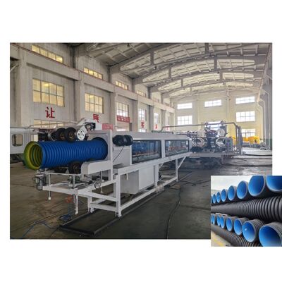 Air Cooling Plastic Corrugated Tube Extrusion Line, 100–1000kg/h for Multiple Plastic Materials