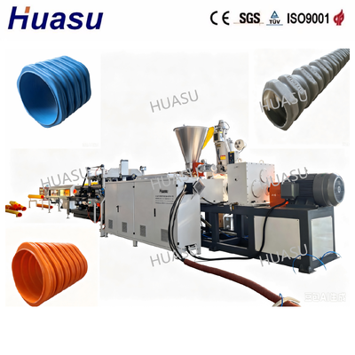 Underground Sewage Pipe Plastic Corrugated Pipe Making Machine Offering Pipe Diameter 32-1600mm Manufacturing Capability