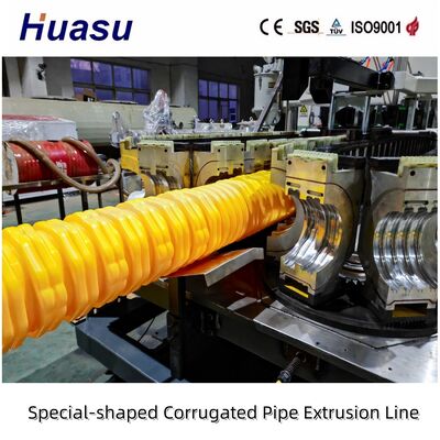 Underground Sewage Pipe Plastic Corrugated Pipe Making Machine Offering Pipe Diameter 32-1600mm Manufacturing Capability